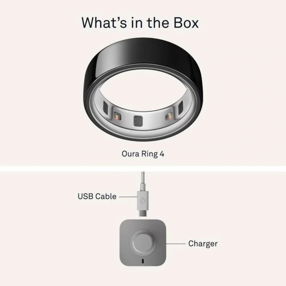 ⚡️👀👇🏻Oura Ring 4 Black - Size 11 - Picture 2 of 11